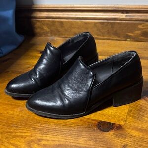Matt & Nat Black Leather Slip-On Loafers